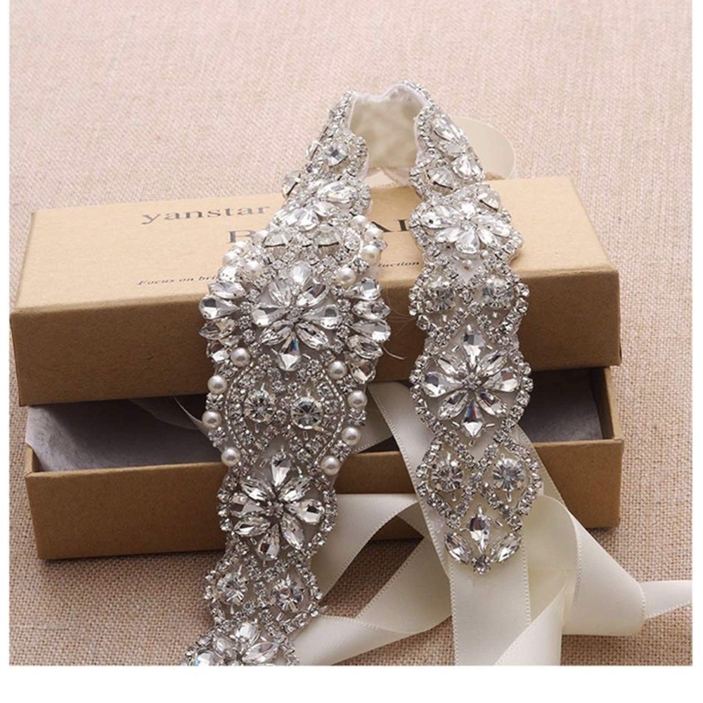 Bridal or evening gown belt